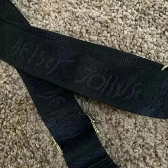 Betsy Johnson Replacement Crossbody Strap Black with Gold hardware Purse Strap - Picture 5 of 11